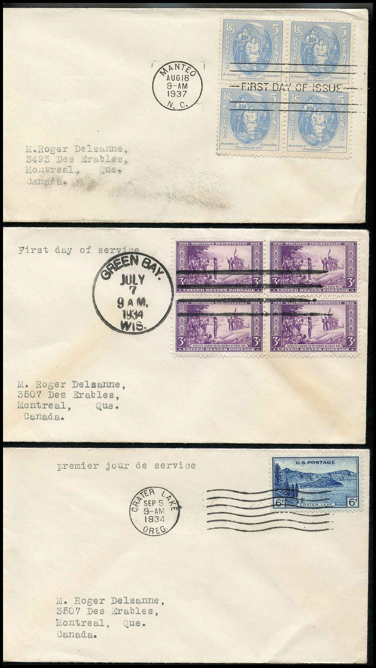 Buy 8 Early United States First Day Covers | Arpin Philately