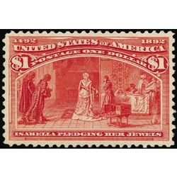 us stamp postage issues 241 isabella pledging jewels 1 0 1893