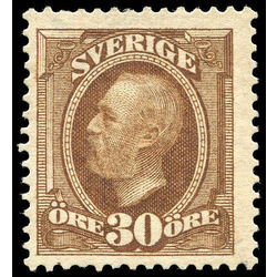 sweden stamp 47 king oscar ii 1886