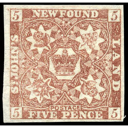 newfoundland stamp 19 pence third issue 5d 1861