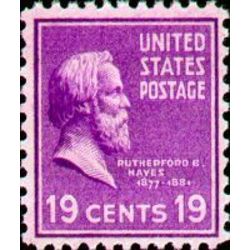 us stamp postage issues 824 rutherford b hayes 19 1938