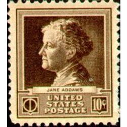 us stamp postage issues 878 jane addams 10 1940