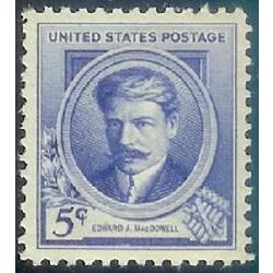 us stamp postage issues 882 edward a macdowell 5 1940