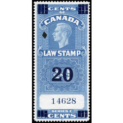 canada revenue stamp fsc22 supreme court law stamp george vi 1938