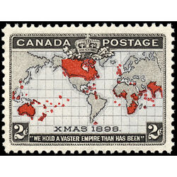 canada stamp 85 imperial penny postage christmas 2 1898