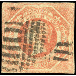 n s w stamp 31a queen victoria 1854