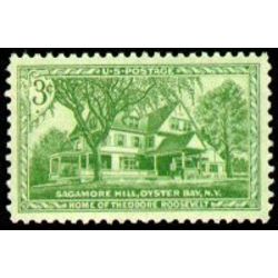 us stamp 1023 sagamore hill 3 1953