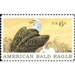 us stamp 1387 american bald eagle 6 1970