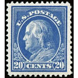 us stamp postage issues 419 franklin ultramarine 20 1912