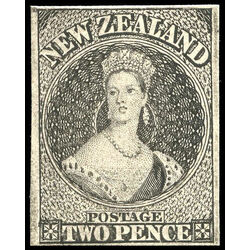 new zealand stamp 2 victoria 2p 1855