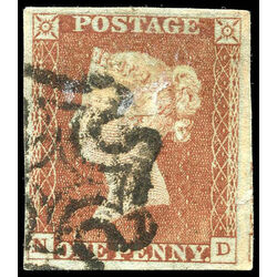 great britain stamp 3g penny red queen victoria 1841