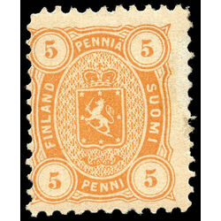 finland stamp 18 coat of arms 1875