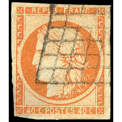 france stamp 7 ceres 40 1849