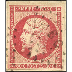 france stamp 19 emperor napoleon iii 80 1854