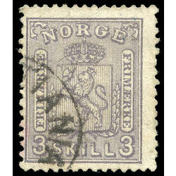 norway stamp 13 coat of arms 1868