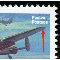 canada stamp 874a military aircraft 1980 M PANE