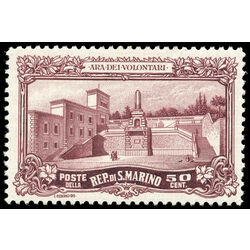 san marino stamp 111 capuchin church and convent 50 1928