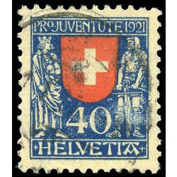 switzerland stamp b20 helvetia switzerland 40 1921