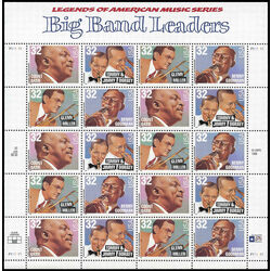 us stamp postage issues 3099a american music series 1996 M PANE