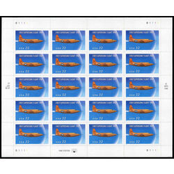 us stamp postage issues 3173 first supersonic flight 50th anniversary 32 1997 M PANE