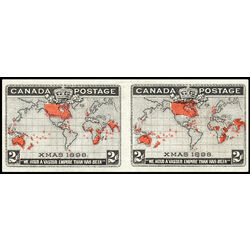 canada stamp 85a christmas map of british empire 1898