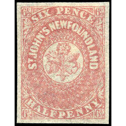 newfoundland stamp 21i pence third issue 6 d 1861