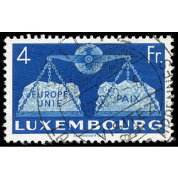 luxembourg stamp 277 globe and scales 1951