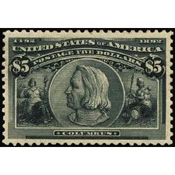 us stamp 245 portrait of columbus 5 0 1893