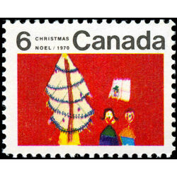 canada stamp 525ii children and christmas tree 6 1970