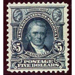 us stamp 313 marshall 5 0 1902