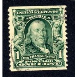 us stamp 318 franklin 1 1908