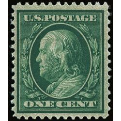 us stamp postage issues 357 franklin 1 1909