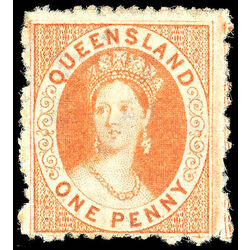 queensland stamp 18 queen victoria 1865