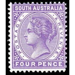 south australia stamp 79 queen victoria 1890