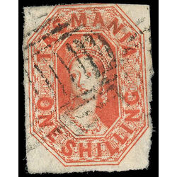 tasmania stamp 16 queen victoria 1858