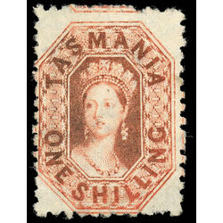 tasmania stamp 34c queen victoria 1864