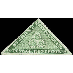 newfoundland stamp 11ai pence second issue 3d 1860 M VFNG 002