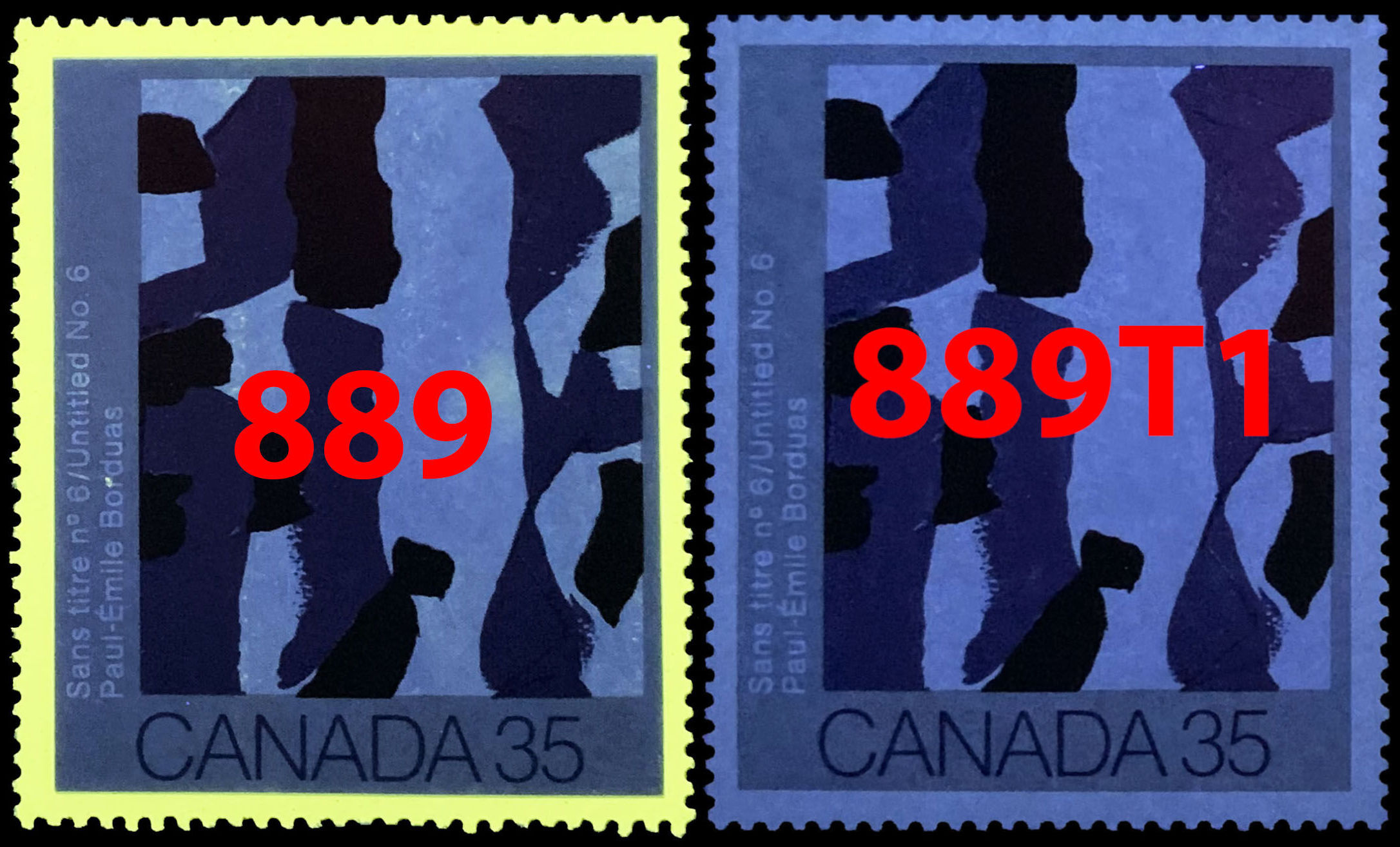 Buy Canada 889T1 Untitled No. 6 (1981) 35¢ Untagged (error