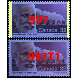 canada stamp 997t1 josiah henson 32 1983