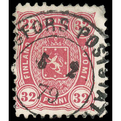 finland stamp 23 coat of arms 1875