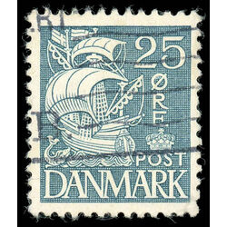 denmark stamp 233 caravel 1933