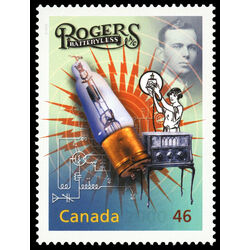 canada stamp 1818c ted rogers sr and radio tube 46 1999