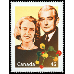 canada stamp 1830b dorothy and isaac killam philanthropists and molecular model 46 2000