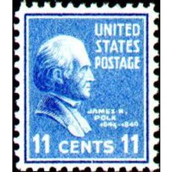 us stamp postage issues 816 james k polk 11 1938