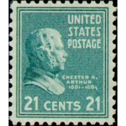 us stamp postage issues 826 chester a arthur 21 1938