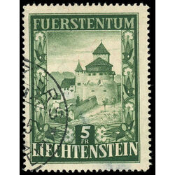 liechtenstein stamp 264 vaduz castle 1952