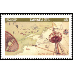 canada stamp 1407aiv exploration cartier 48 1992