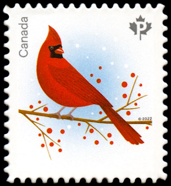 Buy Canada 3365i Cardinal 2022 P 92 Die cut to shape