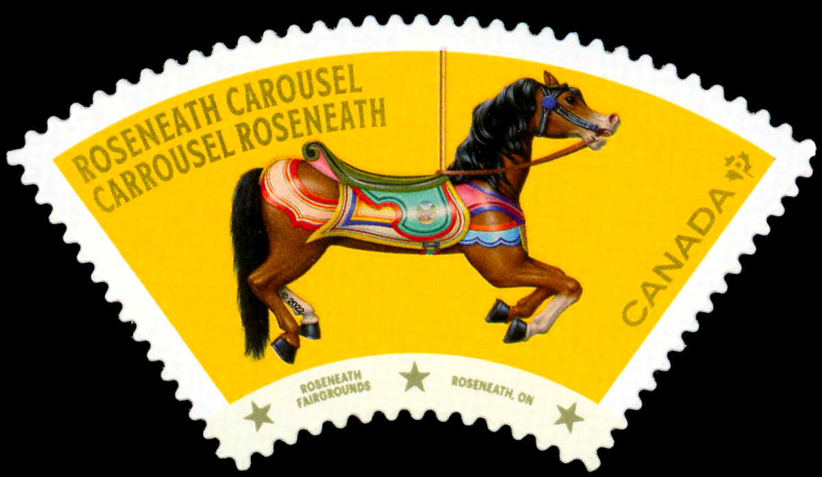 Buy Canada 3344i Roseneath carousel 2022 P 92 Die cut to