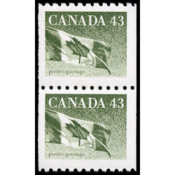 canada stamp 1395ii pa flag 1992